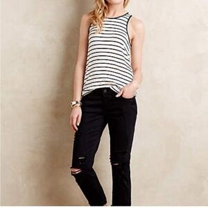 Paige Jimmy Jimmy Crop Jeans Black
Arlo Destructed 24 Denim
